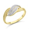 9ct Gold Diamond Curve Ring - D61161
