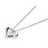 Love It! 9ct White Gold Diamond Heart Necklace - D62308