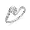 Love It! 9ct White Gold Diamond Twist Cluster Ring - 20pts - D62351