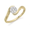 Love It! 9ct Gold Diamond Twist Cluster Ring - 20pts - D62352