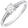 9ct White Gold Diamond Cluster Ring - 10pts - D63174