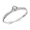 9ct White Gold Diamond Solitaire Ring - 1/4ct - D6328