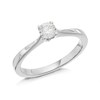 9ct White Gold Diamond Solitaire Ring - 30pts - AGI Certificated - D66109