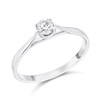 9ct White Gold Diamond Solitaire Ring - 1/4ct - AGI Certificated - D66127