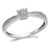 9ct White Gold Diamond Cluster Ring - 8pts - EXCLUSIVE - D6677