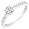 9ct White Gold Diamond Cluster Ring - 10pts - D68207