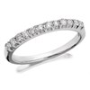 9ct White Gold Diamond Half Eternity Ring - 1/4ct - D6835
