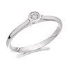 9ct White Gold Diamond Solitaire Ring - 5pts - D6842