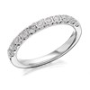 9ct White Gold Diamond Half Eternity Ring - 20pts - D6869