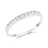9ct White Gold Diamond Half Eternity Ring - 1/4ct - D71196
