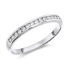 9ct White Gold Diamond Half Eternity Ring - 15pts - D71219