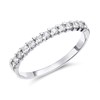 9ct White Gold Diamond Half Eternity Ring - 1/4ct - D71222