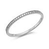 9ct White Gold Diamond Half Eternity Ring - 10pts - D71226