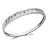 9ct White Gold Diamond Half Eternity Ring - 1/4ct - D7172