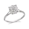9ct White Gold Diamond Cluster Ring - 1/4ct - D7192