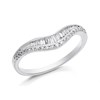 9ct White Gold Diamond Wishbone Ring - 20pts - D72106