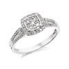 9ct White Gold Diamond Cluster Ring - 1/3ct - EXCLUSIVE - D7215