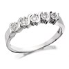 9ct White Gold Five Stone Diamond Swirl Ring - 5pts - D7283