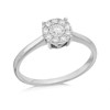 9ct White Gold Diamond Starburst Ring - 1/3ct - D7736