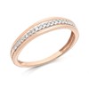9ct Rose Gold Diamond Band Ring - 10pts - D7816