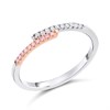 One In A Million 9ct Two Colour Gold Pink Diamond Ring - 10pts - D7838