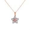 One In A Million 9ct Two Colour Gold Pink Diamond Star Necklace - 1/4ct - D7852