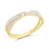 9ct Gold Diamond Crossover Ring - 15pts - D80127
