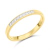 9ct Channel-Set Nine Stone Diamond Half Eternity Ring - D80143