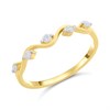 9ct Gold Five Stone Diamond Wave Ring - D80147