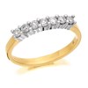 9ct Gold Diamond Half Eternity Ring - 1/3ct - D8052