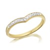 9ct Gold Diamond Wishbone Ring - 8pts - D8069