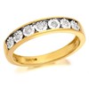 9ct Gold Diamond Half Eternity Ring - 10pts - D8085