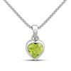 D4D Silver Diamond August Birth Crystal Necklace - D8589