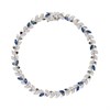 9ct White Gold Sapphire And Diamond Leaf Bracelet - 66pts - D87013