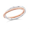 Hot Diamonds DR211 Rose Gold Plated Silver Unity Ring - D9147