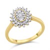 9ct Gold Diamond Cluster Ring - 1/2ct - D9290