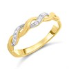 9ct Diamond Woven Twist Ring - D9295