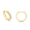 9ct Gold Diamond Huggie Earrings - D94164