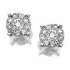 9ct White Gold Starburst Diamond Earrings - 1/3ct per pair - D9416