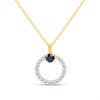 9ct Sapphire And Diamond Necklace - D95147