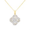9ct Diamond-Set Celtic Style Necklace - D97128