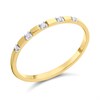 My Diamonds Gold Plated Silver Diamond Ring - D99134