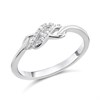 My Diamonds Silver Diamond Twist Ring - D99139