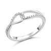 My Diamonds Silver Diamond Loop Ring - D99141