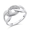 My Diamonds Silver Diamond Loop Ring - D99142