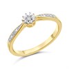 My Diamonds Gold Plated Silver Diamond Ring - 5pts - D99151