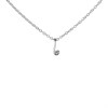 My Diamonds Silver Diamond Swirl Necklace - D99172