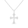 My Diamonds Silver Diamond Cross And Chain - 5pts - D99195