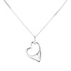 My Diamonds Silver Diamond Heart Necklace - D99215