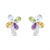 My Diamonds Silver Multi-Stone Diamond Earrings - D99222